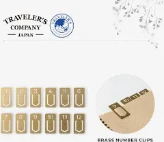 Traveler's Company BRASS Number Clips