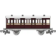 Bachmann 76033 HO Thomas & Friends Toby's Museum Brake Coach