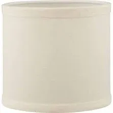 Progress Lighting P8926 White Inspire 5-1/2&#034; Off-White Linen Fabric Drum Shade