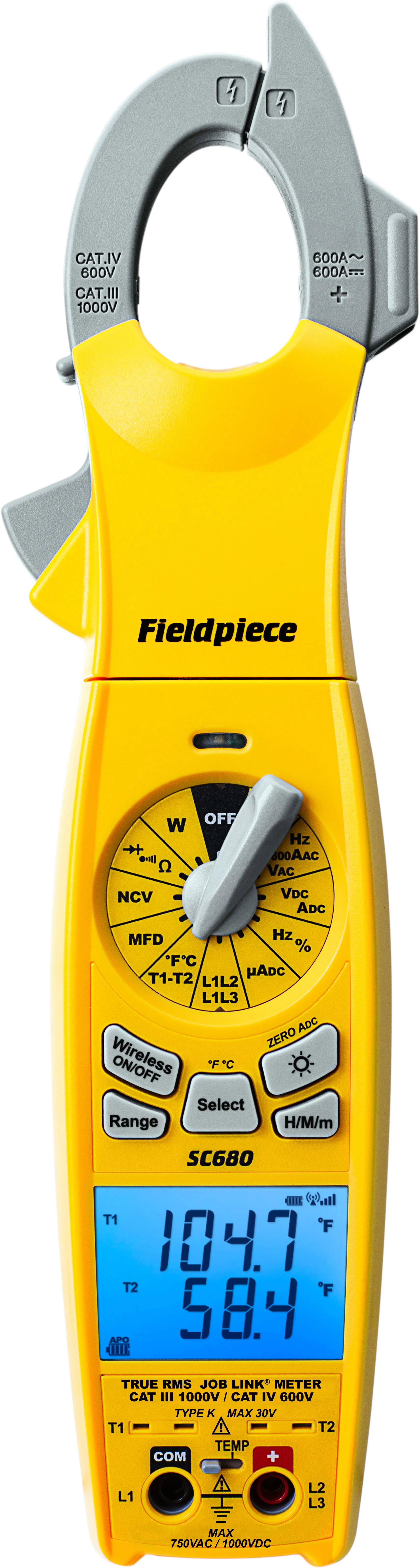 Fieldpiece SC680 Wireless Power Clamp Meter