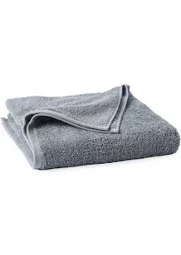 Coyuchi Cloud Loom Organic Towels, Wash Cloth - Steel Blue (12" x 12")