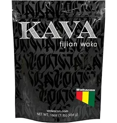 Wakacon Kava Waka Powder – Authentic, Noble Kava Root Powder from Fiji – Premium, High Quality, Responsibly Sourced, 16 Oz