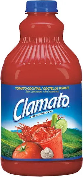 Clamato Original Tomato Cocktail, 11.5 fl oz can (Pack of 24), Flavored With Tomato Juice & Spices, Perfect Mixer for the Authentic Michelada, Bloody Mary Drinks, and Seafood Cocktail