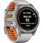 Garmin Fenix 7 Pro Solar Smartwatch - Sapphire, Titanium, Fog Gray