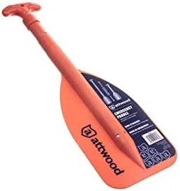 Emergency Telescoping Paddle for Boating, Orange