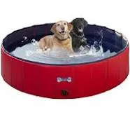 Pre Owned V-HANVER Foldable Dog Pool Collapsible Heavy Duty PVC Pet Pool