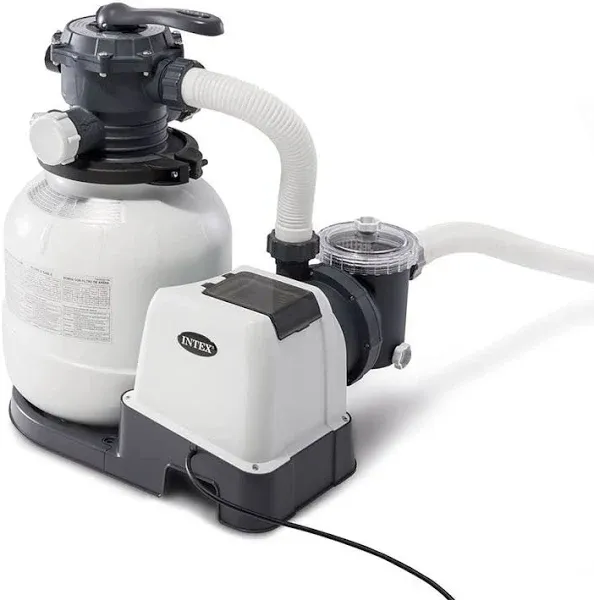 Intex SX2100 Krystal Clear Sand Filter Pump for Above Ground Pools: 2100 GPH Pum