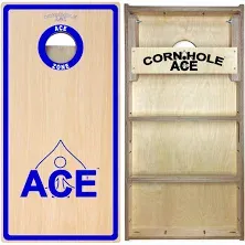 ACE PRO Professional Cornhole Boards - No Bounce! Triple Wide Legs, Made of 3/4" Baltic Birch Plywood, Includes Handles, Made in USA, Pro Tournament Style, ACE Pro Series