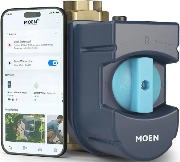 Moen 900-002 FLO by Moen 1-1/4-Inch Smart Water Shutoff