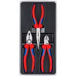 KNIPEX Plier Set 3-Piece Combination Long Nose Pliers w/ Diagonal-Comfo<wbr/>rt Grip