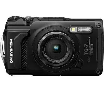 OM SYSTEM Tough TG-7 Digital Camera - Black TG-7 Black