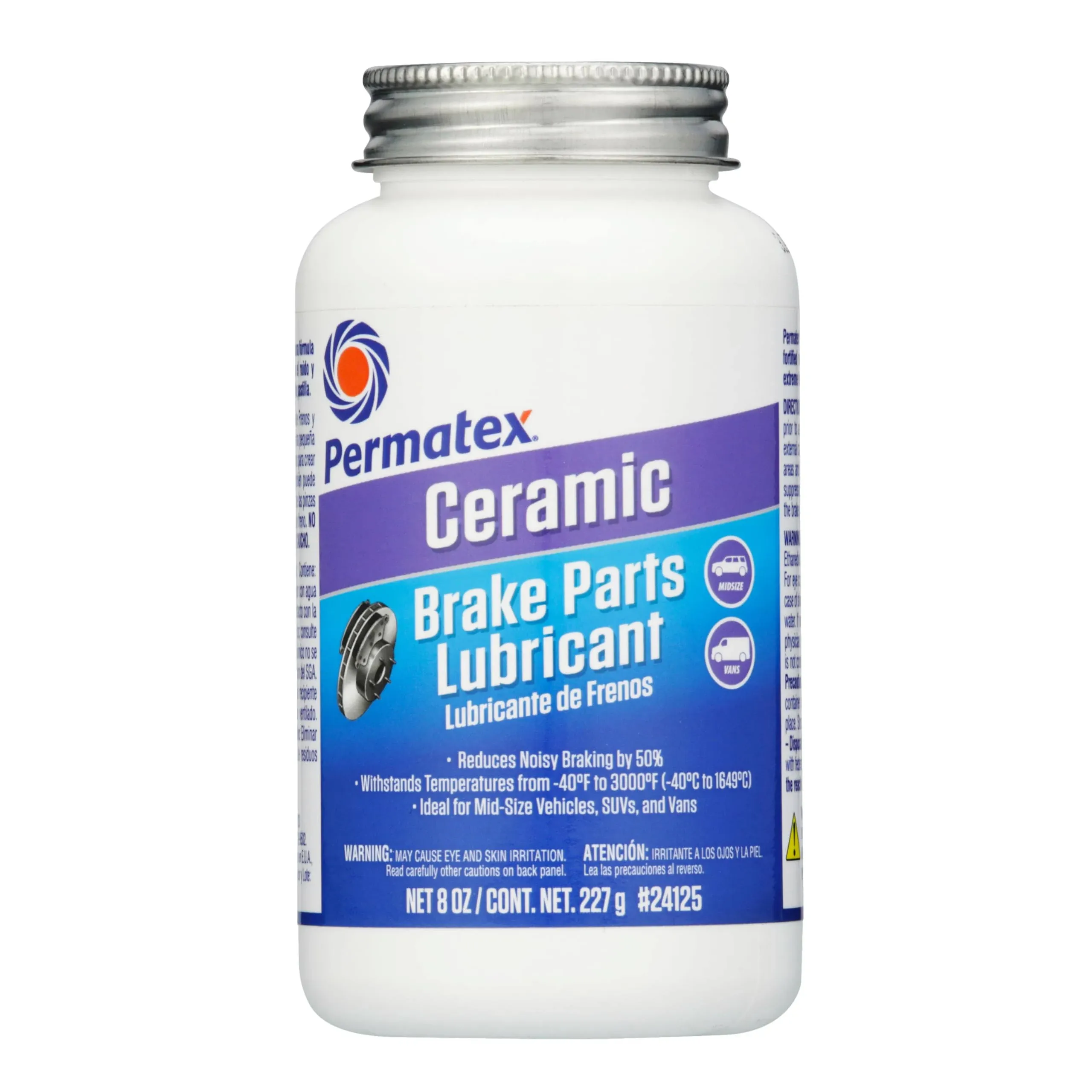 Permatex 24125 Ceramic Extreme Brake Parts Lubricant, 8 Oz, Pack Of 1