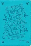 NKJV, Thinline Bible, Verse Art Cover Collection, Leathersoft, Teal, Red Letter, Thumb Indexed, Comfort Print