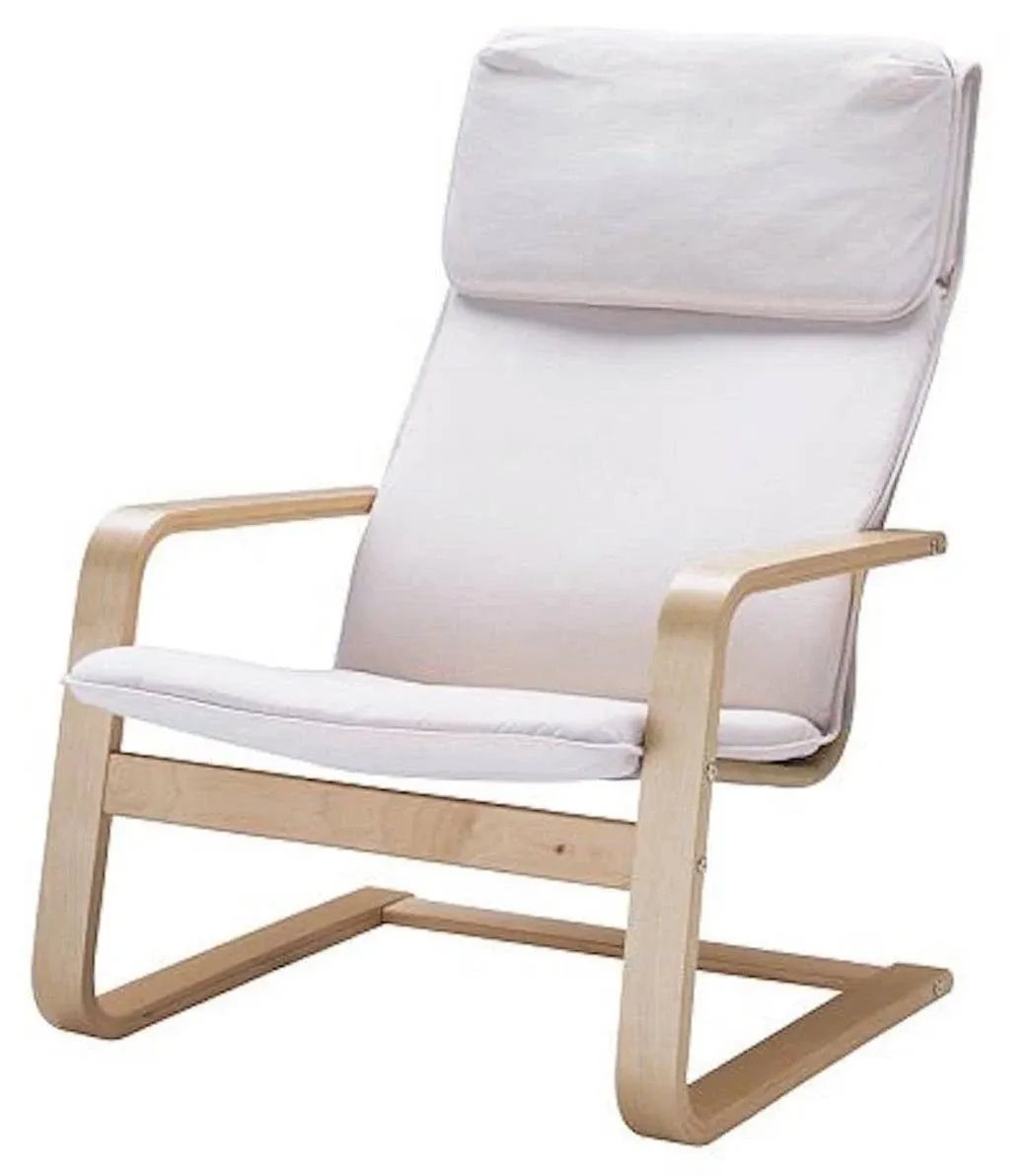 The Pello Chair Cotton Covers Replacement Is Custom Made for IKEA Pello Chair Cover (or Pello Armchair Slipcover). Multi Color Options (Bright White)