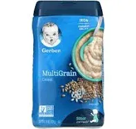 Gerber 2nd Foods Baby Cereal, Grain & Grow Multigrain, Clean Label Project, 16 oz Canister