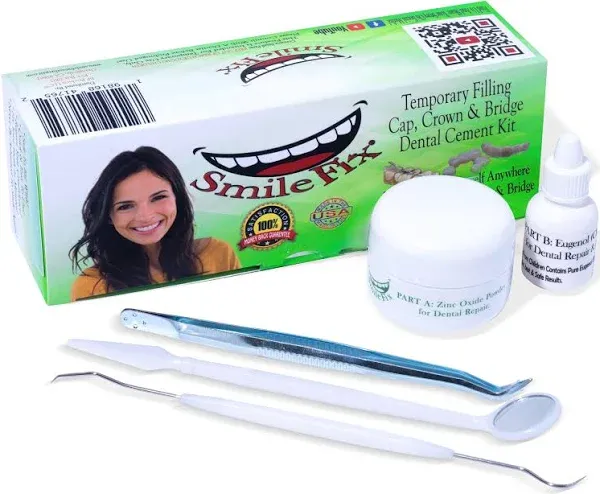 SmileFix Filling, Cap, Crown & Bridge Dental Repair Kit