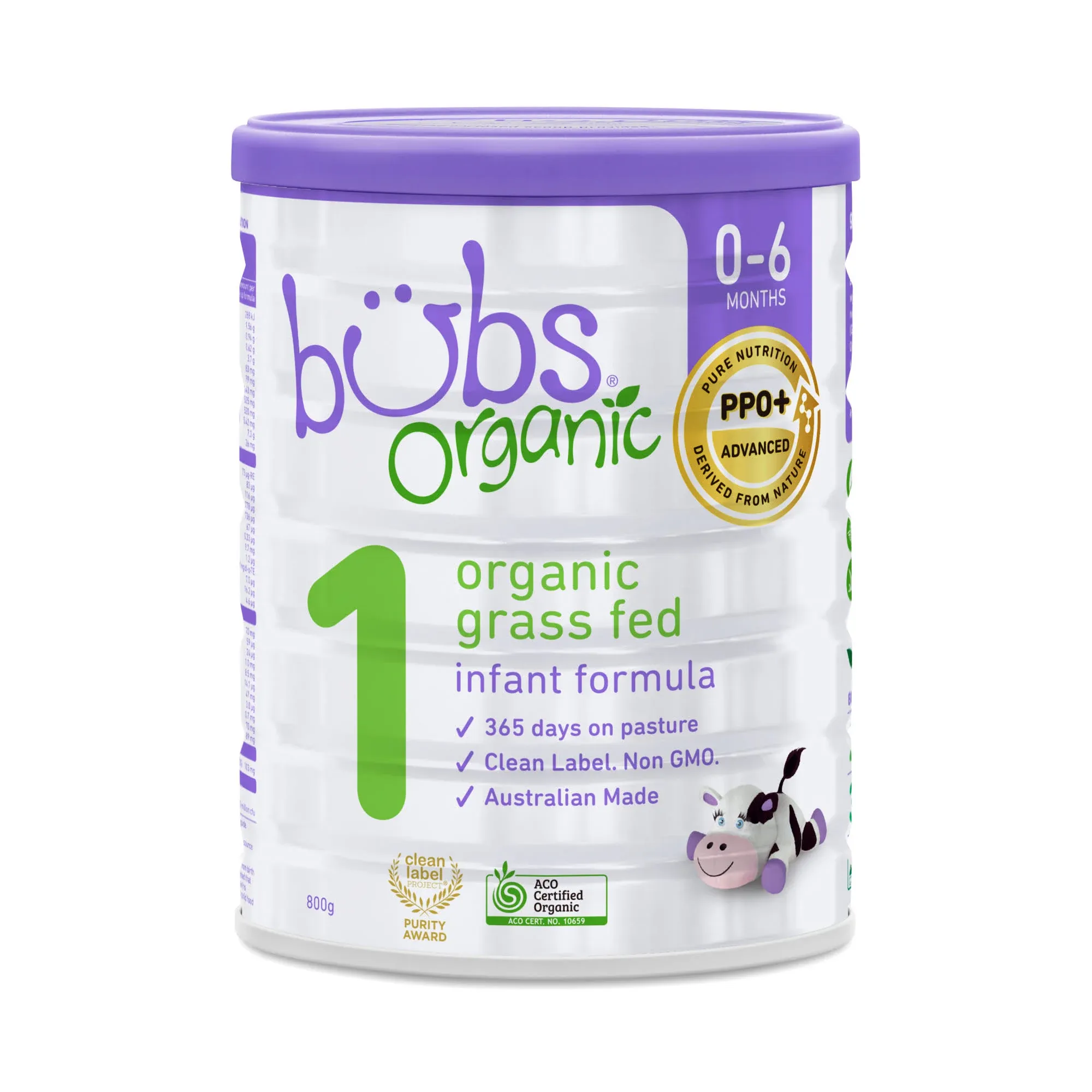 Bubs Organic Grass Fed Infant Formula (800 g)