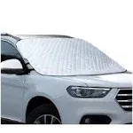 Mitaloo Car Windshield Snow Cover with 4 Layers Protection, Frost Ice Removal Sun Shade for Winter Protection, Extra Large and Thick Windshield Ice