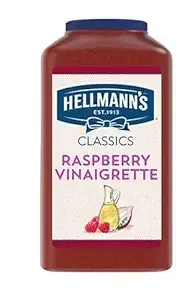 Hellmann's Classics Raspberry Vinaigrette Salad Dressing Jug Gluten Free, No Artificial Flavors or High Fructose Corn Syrup, Colors from Natural Sources, 1 gallon, Pack of 4