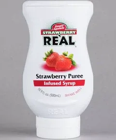 Real 6 Pack Peach, Pear, Strawberry, Mango, Ginger, and Apple Syrups 16.9oz