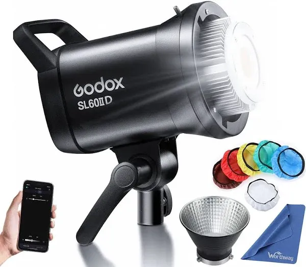 Updated Godox SL60IID COB LED Video Light 2.4G APP Control Continuous Lighting