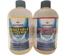 Propylene Glycol and Vegetable Glycerin Combo 2-Pack: one PG and one VG, 500 ...