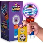 Spinning Light Up Wand for Kids in Gift Box Rotating LED Ball Toy Stocking St...