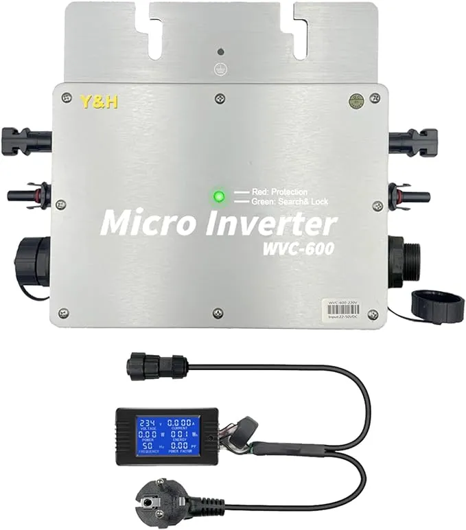 Waterproof Ip65 Wvc 600w Solar Grid Tie Micro Inveter Microinverter Inversor Wvc-600 Ac 110v 220v Output With Lcd Digital Meter - Buy Solar Inverter Product on Alibaba.com