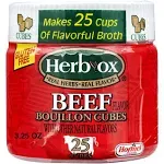 Herbox Bouillon Cubes Beef 25 Cubes, 3.2500-ounces (Pack of6)