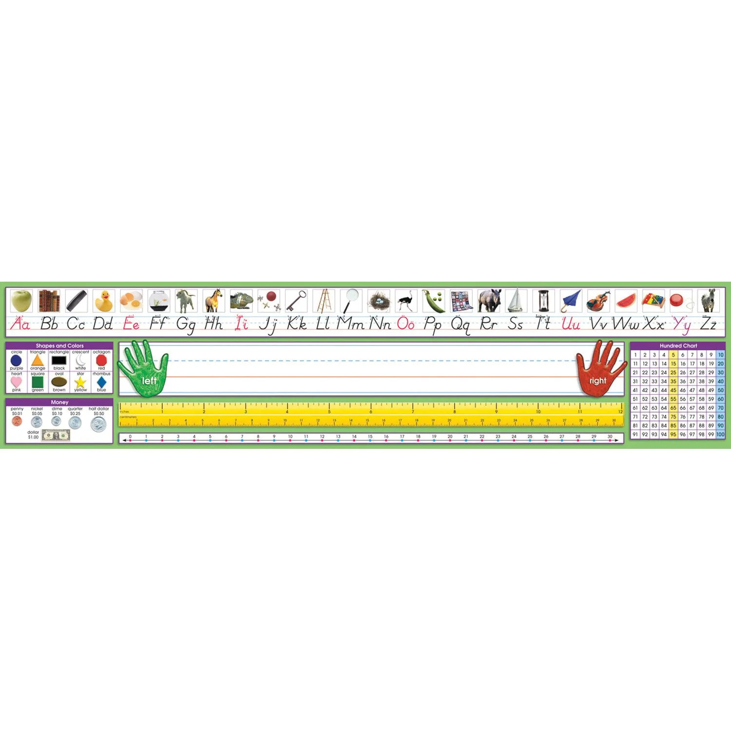 North Star Teacher Resources Adhesive Primary Modern Manuscript Desk Plates