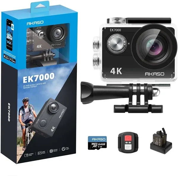 Restored Akaso EK7000 Action Camera Ultra HD