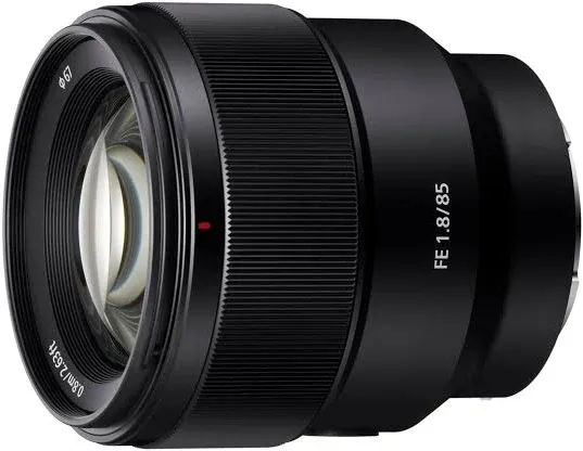 Sony SEL85F18 85mm F/1.8-22 Medium-Telephoto Fixed Prime Camera Lens, Black with Sony ALCSH150 Lens Hood for SEL85F18