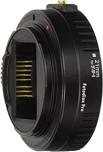 Fotodiox Pro Auto Macro Extension Tube, 21mm Section - for Canon EOS EF/EF-s Lenses for Extreme Close-up with Autofocus and Auto-Exposure