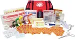 Dixie EMS First Responder Fully Stocked Trauma First Aid Kit - Red