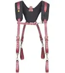 CLC 21522 Signature Elite Series Padded Yoke Leather Suspender, One-Size, Grain Leather/1680D Ballistic Nylon