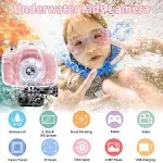 Kids Camera Underwater Waterproof Digital Camera for Kids 2 Inch IPS Screen 1080P HD Kids Video Action Camera for 3 4 5 6 7 8 9 10 Year Old Girls Boys Thanksgiving Christmas Birthday Gift