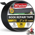 Book Binding Repair Tape Black 2 by 15-Yard Cloth Library Book Hinging