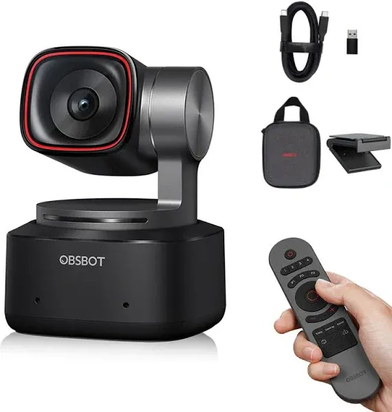 OBSBOT Tiny 2 AI Powered PTZ 4K Webcam