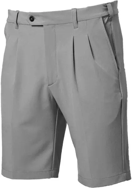 TGW Men's Pleated Expandable Waist Performance Golf Shorts