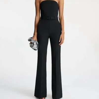 Kate Strapless Straight-leg Jumpsuit In Black