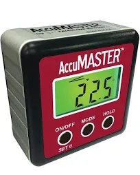 AccuMASTER 2-in-1 Magnetic Digital Level and Angle Finder