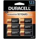 Duracell 123 Battery 6-Pack