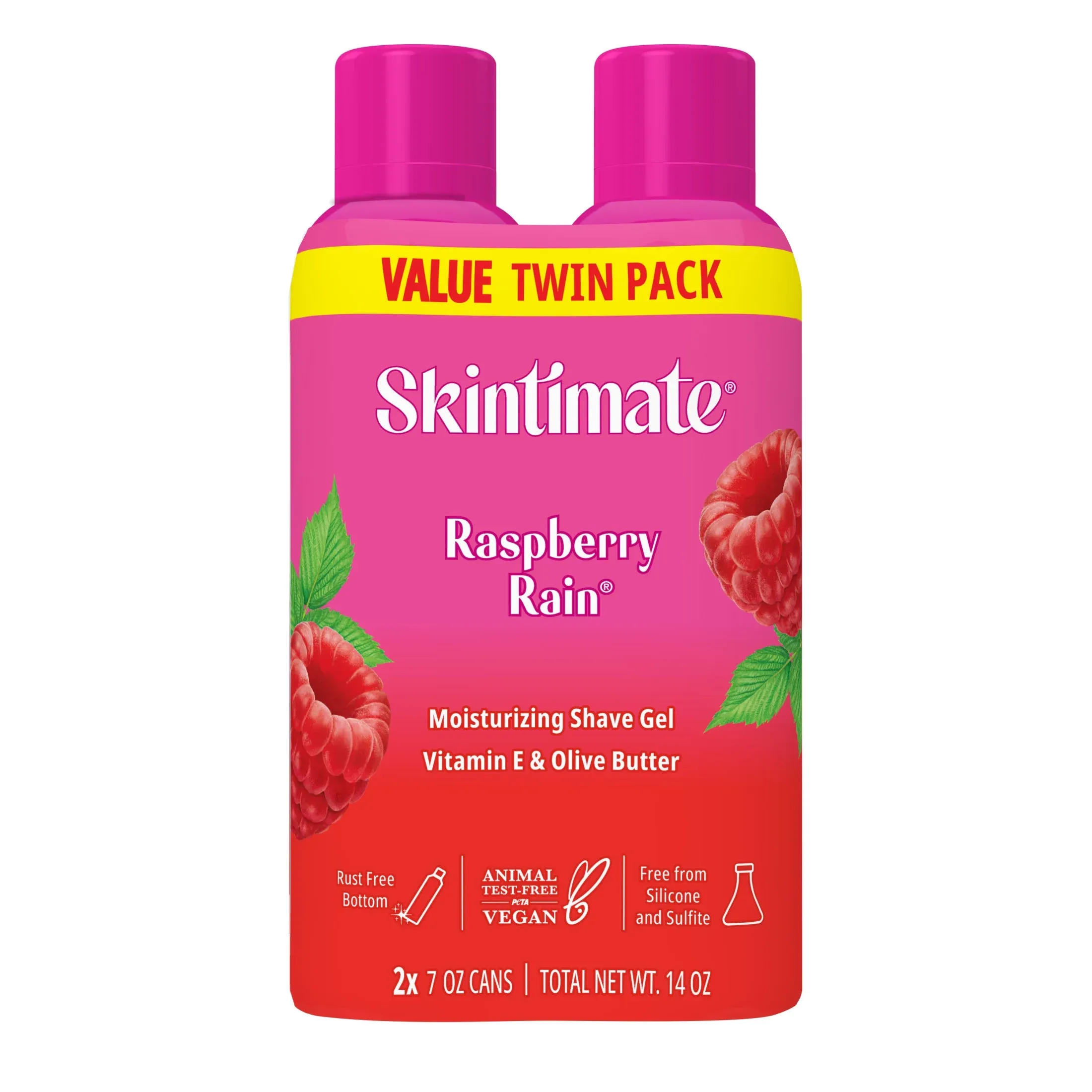 Skintimate Signature Scents Shave Gel, Moisturizing, Raspberry Rain - 2.75 oz