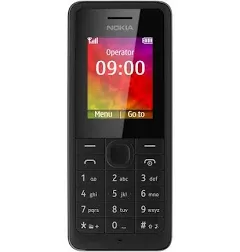 Nokia 106 Dual Sim 2018 Dark Grey with LED Torch - FM Radio - Big Button Phone