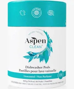 AspenClean Dishwasher Pods Eco-Friendly, Natural. Non-Toxic