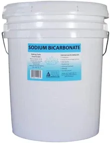 50 lb Pail of USP Pure Sodium Bicarbonate Powder Organic Food Grade Ormi Listed Pure Baking Soda