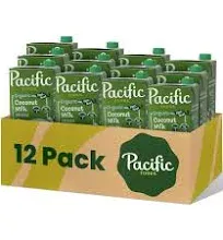 Pacific Bar Coconut Milk 32 oz 12 count