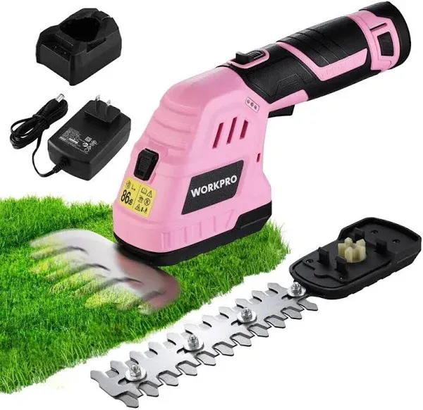 WORKPRO 12V Cordless Grass Shear & Shrubbery Trimmer