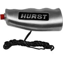 Hurst Brushed Aluminum Universal T- Handle - Brushed With 12V Switch - 1530010