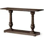 Maven Lane Arthur Traditional Wooden Console Table in Antiqued Brown Finish